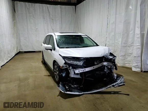 2021 Honda Odyssey EX-L with VIN 5FNRL6H75MB036857, listed as a Copart auction lot 47466245 with Not Provided miles and Salvage Title. Bid and sale history available at DreamBid. Image 12.
