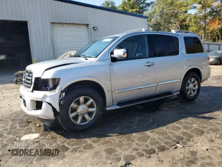 2004 Infiniti QX56 with VIN 5N3AA08C54N800370, listed as a Copart auction lot 76744704 with 143,092 mi miles and Salvage Title. Bid and sale history available at carsss.com. Image 1.