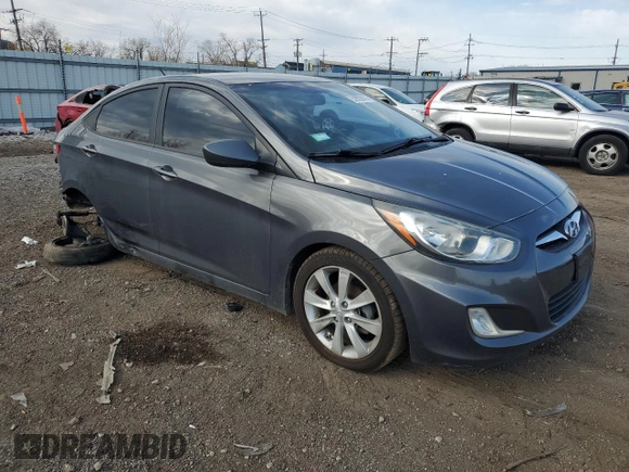 2012 Hyundai Accent GLS z VIN KMHCU4AE4CU185892, wystawiony jako Copart lot #52803675 z przebiegiem 168 792 mil mil oraz Szkoda całkowita • Salvage title. Historia ofert i sprzedaży dostępna na DreamBid. Obrazek 4.