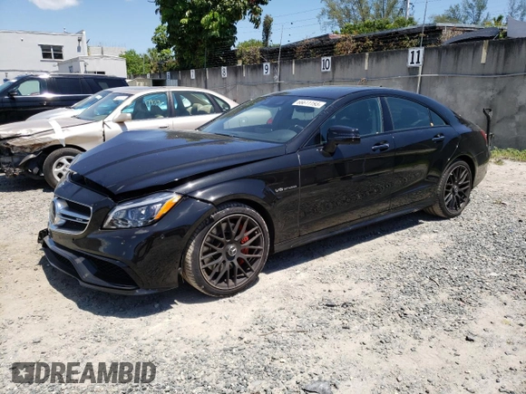 2018 Mercedes-Benz CLS-Class CLS 63 AMG S-Model with VIN WDDLJ7GB9JA204307, listed as a Copart auction lot 66611193 with 57,451 mi miles. Bid and sale history available at carsss.com. Image 1.