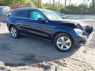 2018 Mercedes-Benz GLC with VIN WDC0G4JB2JV106712, listed as a IAAI auction lot 42067883 with 83,306 mi miles. Bid and sale history available at carsss.com. Image 1.