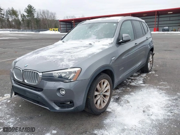 2015 BMW X3 xDrive28i with VIN 5UXWX9C51F0D45386, listed as a IAAI auction lot 41503531 with 102,528 mi miles. Bid and sale history available at carsss.com. Image 2.
