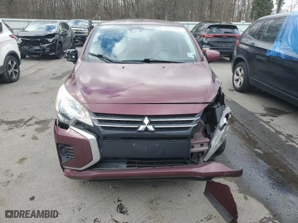 2021 Mitsubishi Mirage G4 ES with VIN ML32FUFJXMHF06902, listed as a Copart auction lot 46855005 with 141,336 mi miles and Salvage Title. Bid and sale history available at carsss.com. Image 5.