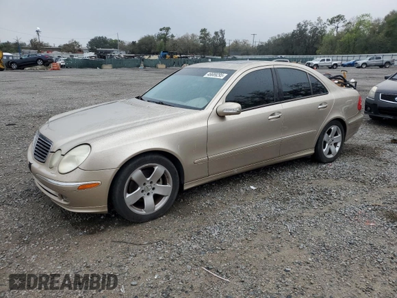 2005 Mercedes-Benz E-Class 3.2L with VIN WDBUF65J05A707720, listed as a Copart auction lot 46689295 with 0 mi miles and Clean Title. Bid and sale history available at carsss.com. Image 1.