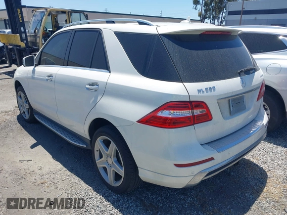 2014 Mercedes-Benz M 550 with VIN 4JGDA7DB5EA292311, listed as a IAAI auction lot 41680091 with 125,932 mi miles and . Bid and sale history available at DreamBid. Image 3.