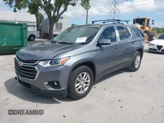 2018 Chevrolet Traverse LT Cloth with VIN 1GNERGKWXJJ259619, listed as a IAAI auction lot 41952657 with 73,174 mi miles. Bid and sale history available at carsss.com. Image 2.