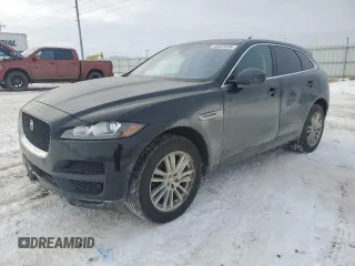 2020 Jaguar F-Pace 30t Prestige with VIN SADCK2GX8LA635489, listed as a Copart auction lot 45633435 with 43,674 mi miles and Salvage Title. Bid and sale history available at DreamBid. Image 1.