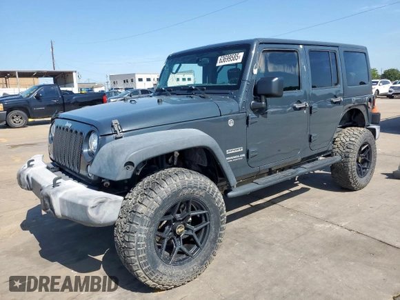 2017 Jeep Wrangler Unlimited Sport with VIN 1C4BJWDG7HL607071, listed as a Copart auction lot 63699585 with Not provided miles and Salvage title. Bid and sale history available at DreamBid. Image 1.