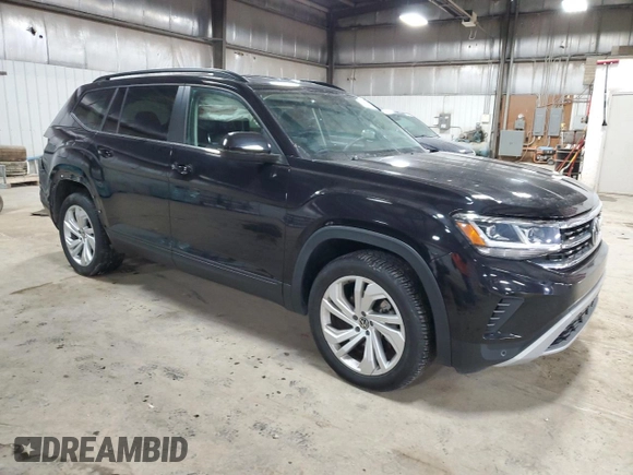 2021 Volkswagen Atlas SE with VIN 1V2HR2CA1MC538427, listed as a Copart auction lot 45491485 with 65,573 mi miles and Salvage title. Bid and sale history available at DreamBid. Image 4.