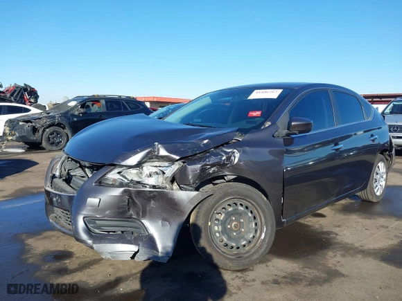 2015 Nissan Sentra S with VIN 3N1AB7AP0FY235177, listed as a IAAI auction lot 41406262 with 97,570 mi miles. Bid and sale history available at carsss.com. Image 6.