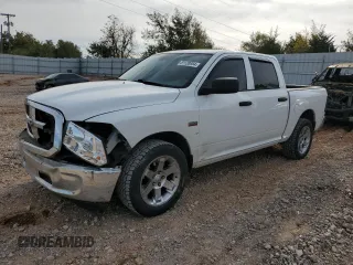 2018 Ram 1500 Tradesman with VIN 3C6RR7KT5JG158769, listed as a Copart auction lot 81128954 with 127,958 mi miles and Salvage title. Bid and sale history available at DreamBid. Image 1.