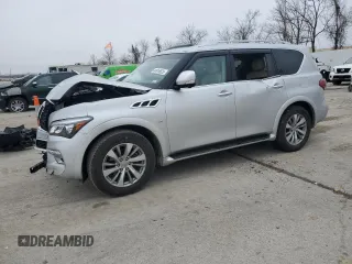 2016 Infiniti QX80 with VIN JN8AZ2NE3G9121464, listed as a Copart auction lot 44916625 with 127,877 mi miles and Salvage Title. Bid and sale history available at carsss.com. Image 1.