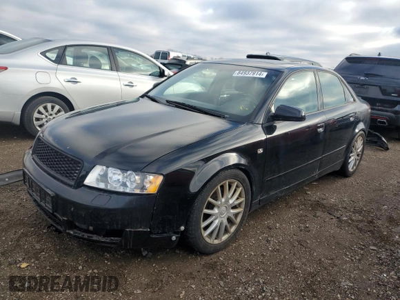 2003 Audi A4 1.8T with VIN WAULC68E83A189418, listed as a Copart auction lot 84937914 with 45,151 mi miles and Clean Title. Bid and sale history available at carsss.com. Image 1.