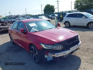 2019 Honda Accord Sport with VIN 1HGCV1F38KA152158, listed as a IAAI auction lot 42770853 with 60,756 mi miles and . Bid and sale history available at DreamBid. Image 1.