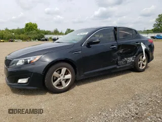 2015 Kia Optima LX with VIN 5XXGM4A75FG489914, listed as a Copart auction lot 66215234 with 115,134 mi miles and Salvage title. Bid and sale history available at DreamBid. Image 1.