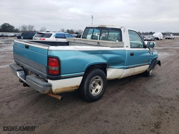 1996 Dodge Ram 1500 with VIN 1B7HC16Y0TJ144353, listed as a Copart auction lot 89258035 with 226,160 mi miles and Salvage Title. Bid and sale history available at carsss.com. Image 3.