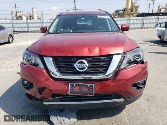 2017 Nissan Pathfinder SV z VIN 5N1DR2MNXHC639680, wystawiony jako Copart lot #54716355 z przebiegiem 110 093 mil mil oraz Szkoda całkowita • Salvage title. Historia ofert i sprzedaży dostępna na DreamBid. Obrazek 5.