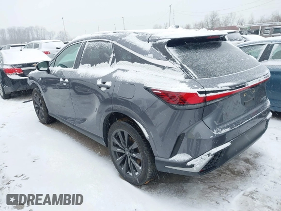 2023 Lexus RX with VIN 2T2BAMCA8PC026214, listed as a IAAI auction lot 41154609 with 3,779 mi miles. Bid and sale history available at carsss.com. Image 3.