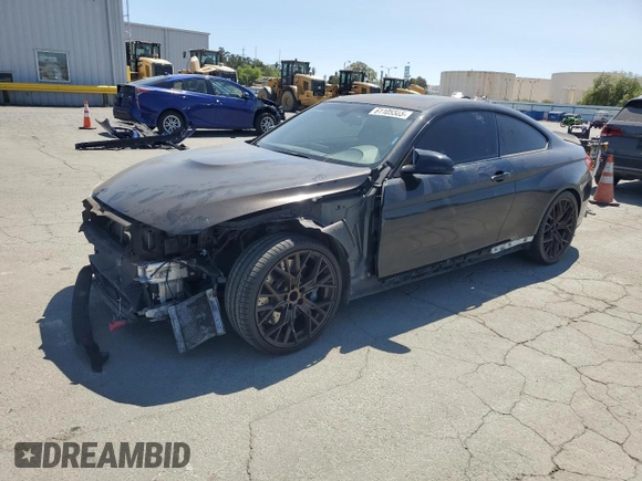 2015 BMW M4 with VIN WBS3R9C50FK333819, listed as a Copart auction lot 61105565 with 168,932 mi miles and Salvage title. Bid and sale history available at DreamBid. Image 1.