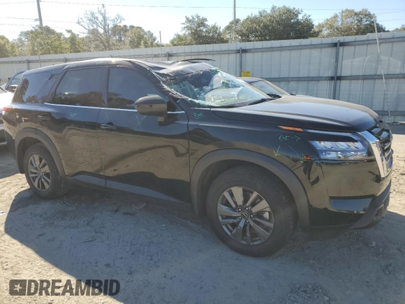 2024 Nissan Pathfinder S with VIN 5N1DR3AC0RC235992, listed as a Copart auction lot 82095724 with Not provided miles and Salvage title. Bid and sale history available at DreamBid. Image 4.