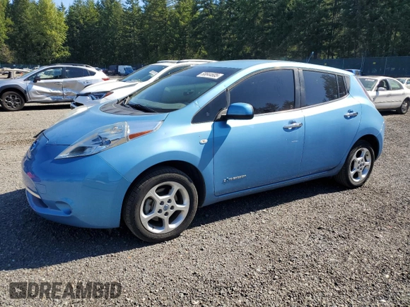 2011 Nissan LEAF SL-e z VIN JN1AZ0CPXBT001891, wystawiony jako Copart lot #58844605 z przebiegiem 100 557 mil mil oraz Czysty tytuł • Clean title. Historia ofert i sprzedaży dostępna na DreamBid. Obrazek 1.