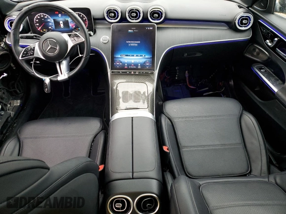 2022 Mercedes-Benz C 300 with VIN W1KAF4GB4NR018480, listed as a Copart auction lot 44809485 with 24,373 mi miles and Salvage Title. Bid and sale history available at DreamBid. Image 8.