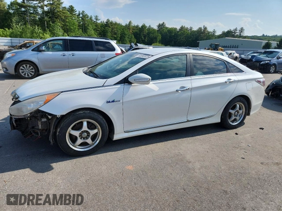 2012 Hyundai Sonata Hybrid with VIN KMHEC4A47CA055139, listed as a Copart auction lot 60082025 with 221,911 mi miles and Salvage title. Bid and sale history available at DreamBid. Image 1.