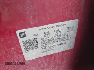 2020 Chevrolet Malibu RS with VIN 1G1ZG5ST0LF063858, listed as a IAAI auction lot 42093958 with Not Provided miles and . Bid and sale history available at DreamBid. Image 9.