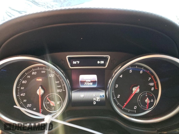 2019 Mercedes-Benz GLS 550 with VIN 4JGDF7DE1KB224721, listed as a Copart auction lot 78806124 with 77,246 mi miles and Salvage title. Bid and sale history available at DreamBid. Image 9.