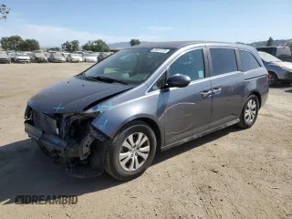 2014 Honda Odyssey EX z VIN 5FNRL5H40EB061571, wystawiony jako Copart lot #58437235 z przebiegiem 59 954 mil mil oraz Szkoda całkowita • Salvage title. Historia ofert i sprzedaży dostępna na DreamBid. Obrazek 1.