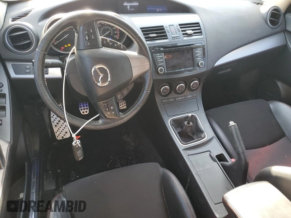 2013 Mazda 3 Mazdaspeed3 Touring with VIN JM1BL1L38D1805160, listed as a Copart auction lot 56572725 with 121,181 mi miles and Salvage title. Bid and sale history available at DreamBid. Image 8.