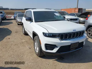 2022 Jeep Grand Cherokee Laredo with VIN 1C4RJHAG8N8597860, listed as a IAAI auction lot 42033325 with 65,491 mi miles and . Bid and sale history available at DreamBid. Image 1.