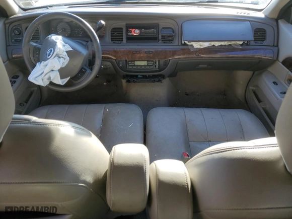 2007 Mercury Grand Marquis LS with VIN 2MEFM75V47X634644, listed as a Copart auction lot 45924655 with 144,640 mi miles and Salvage Title. Bid and sale history available at carsss.com. Image 8.