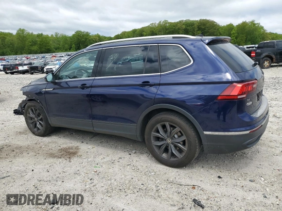 2022 Volkswagen Tiguan SE с VIN 3VV2B7AX3NM141626, выставлен на аукционе Copart как лот 57206285 с пробегом 70 293 миль миль и Списание • Salvage title. История ставок и продаж доступна на DreamBid. Изображение 2.