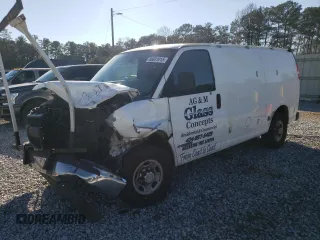 2012 Chevrolet Express Cargo Van with VIN 1GCWGFCAXC1184326, listed as a Copart auction lot 88801015 with 393,415 mi miles and Salvage Title. Bid and sale history available at carsss.com. Image 1.