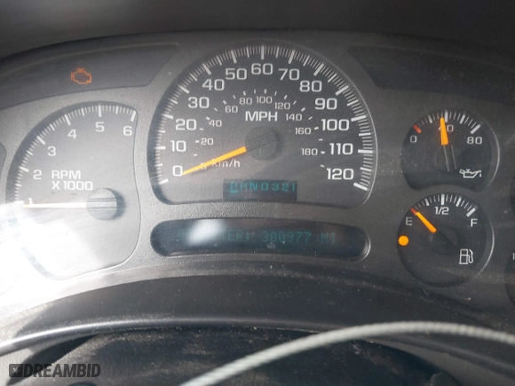 2003 Chevrolet Tahoe LT with VIN 1GNEC13Z83R264751, listed as a IAAI auction lot 41898933 with 300,977 mi miles. Bid and sale history available at carsss.com. Image 7.