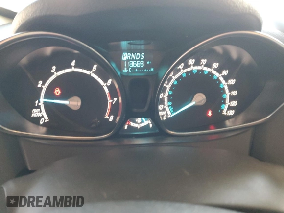 2019 Ford Fiesta SE with VIN 3FADP4EJ7KM144043, listed as a Copart auction lot 42616965 with 113,669 mi miles and Salvage Title. Bid and sale history available at DreamBid. Image 9.