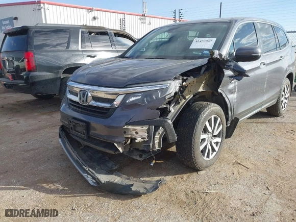 2021 Honda Pilot EX-L with VIN 5FNYF5H53MB014481, listed as a IAAI auction lot 41453007 with 75,786 mi miles. Bid and sale history available at carsss.com. Image 6.