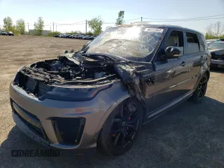 2019 Land Rover Range Rover Sport SVR with VIN SALWZ2SE1KA821229, listed as a Copart auction lot 46213362 with Not Provided miles and Non Repairable. Bid and sale history available at DreamBid. Image 2.