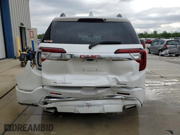 2023 GMC Acadia Denali with VIN 1GKKNXLS5PZ139776, listed as a Copart auction lot 55449835 with 18,418 mi miles and Salvage title. Bid and sale history available at DreamBid. Image 6.