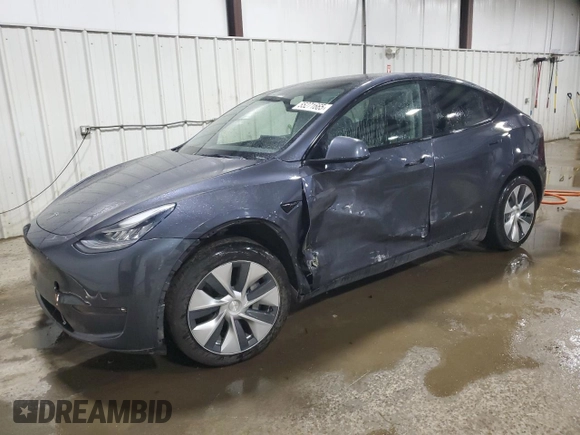 2022 Tesla Model Y Long Range with VIN 7SAYGDEE7NF422837, listed as a Copart auction lot 55271665 with 52,976 mi miles and Clean Title. Bid and sale history available at DreamBid. Image 1.