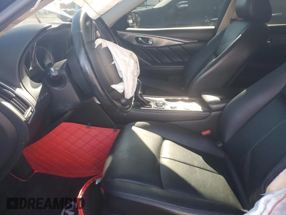 2015 Infiniti Q50 Premium with VIN JN1BV7AR1FM422217, listed as a Copart auction lot 77656424 with Not provided miles and Salvage title. Bid and sale history available at DreamBid. Image 7.