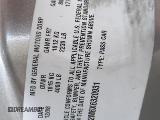 1999 Oldsmobile Cutlass GL z VIN 1G3NB52M6X6320931, wystawiony jako Copart lot #81067894 z przebiegiem 77 093 mil mil oraz Szkoda całkowita • Salvage title. Historia ofert i sprzedaży dostępna na DreamBid. Obrazek 12.