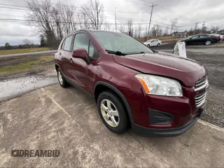 2016 Chevrolet Trax LS with VIN 3GNCJNSB2GL234697, listed as a IAAI auction lot 41842061 with 158,630 mi miles. Bid and sale history available at carsss.com. Image 1.