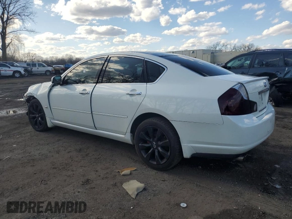 2007 Infiniti M x with VIN JNKAY01F57M460966, listed as a Copart auction lot 48557625 with 230,938 mi miles and Salvage title. Bid and sale history available at DreamBid. Image 2.