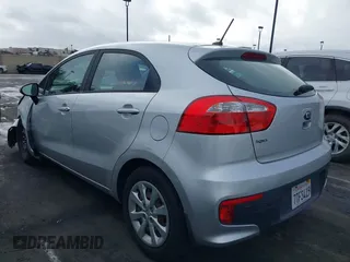 2016 Kia Rio LX with VIN KNADM5A36G6646238, listed as a IAAI auction lot 41748617 with 129,243 mi miles. Bid and sale history available at carsss.com. Image 3.