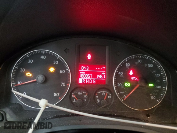 2008 Volkswagen Jetta SE с VIN 3VWRM71K78M048766, выставлен на аукционе Copart как лот 60588995 с пробегом 180 857 миль миль и Списание • Salvage title. История ставок и продаж доступна на DreamBid. Изображение 9.