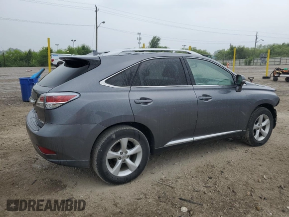 2013 Lexus RX 350 with VIN JTJZK1BA5D2008020, listed as a Copart auction lot 58729005 with 110,216 mi miles and Salvage title. Bid and sale history available at DreamBid. Image 3.