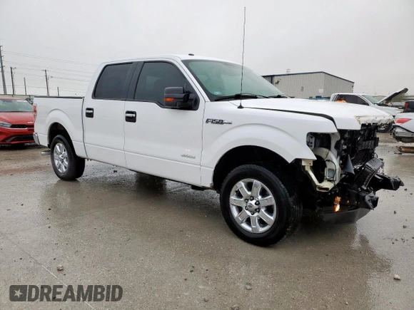 2014 Ford F-150 XL with VIN 1FTFW1CT5EKE89639, listed as a Copart auction lot 51458055 with 193,508 mi miles and Salvage Title. Bid and sale history available at DreamBid. Image 4.