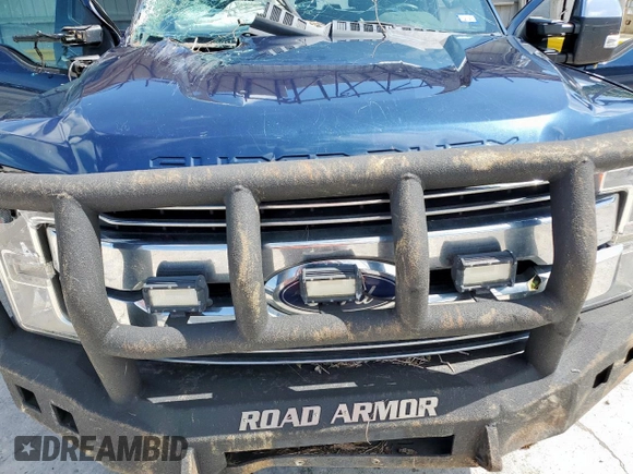 2017 Ford F-250 Lariat with VIN 1FT7W2BT1HEE01023, listed as a Copart auction lot 60861445 with 252,277 mi miles and Salvage title. Bid and sale history available at DreamBid. Image 11.